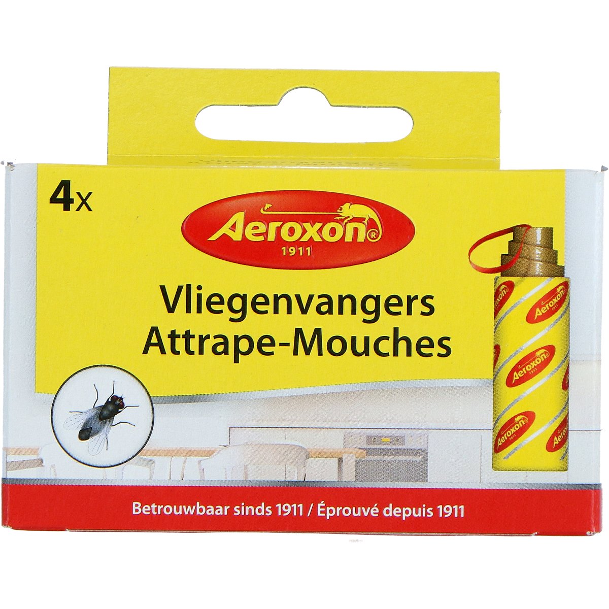 Vliegenvangers, 4 stuks