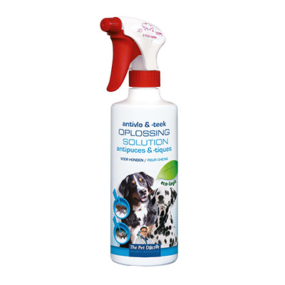 Anti-vlo en teekoplossing hond, 500 mL