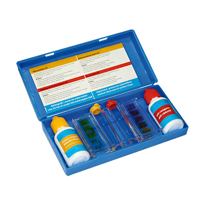 Zwembad testkit, pH en Cl testflesjes