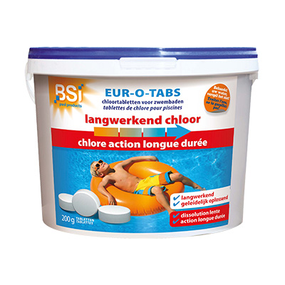 Eur-O-Tabs langwerkende chloortabletten, 10 kg